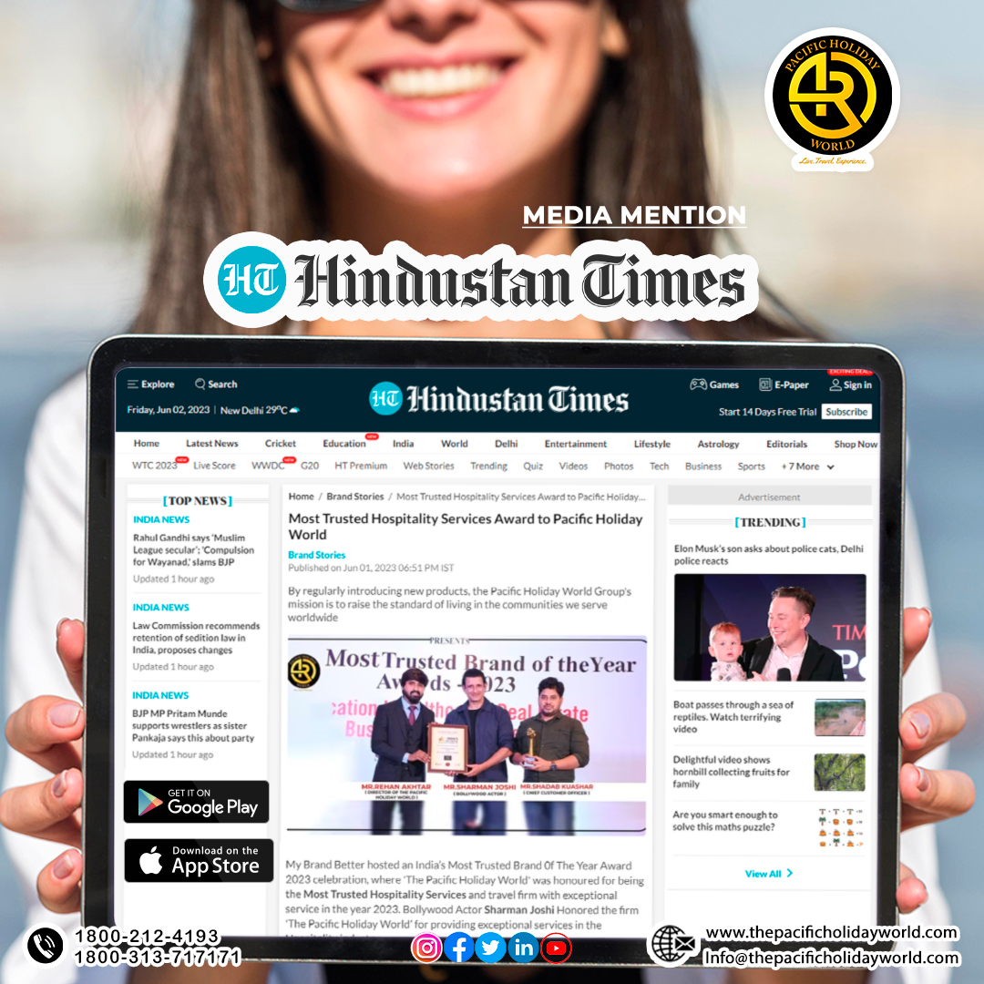 Most Trusted Hospitality Services Award to Itc hotel and Resort