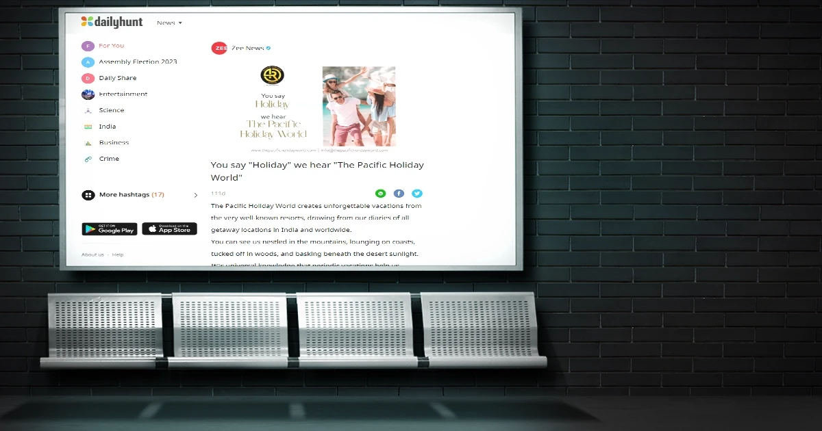 pacific holiday wolrd on dailyhunt